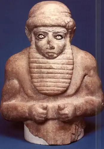 VÖLKERKUNDE / ETHNIC - URUK / Euphrat, Statuette eines frühsumerischen Fürsten