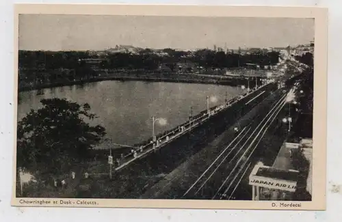 INDIA - CALCUTTA, Chowringhee at Dusk