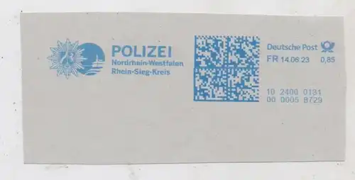 POLIZEI - Nordrhein-Westfalen / Rhein-Sieg-Kreis, Maschinenstempel