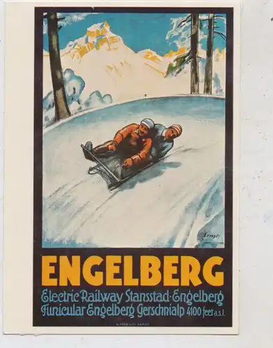 WINTERSPORT - BOBSPORT, Engelberg, Affiche