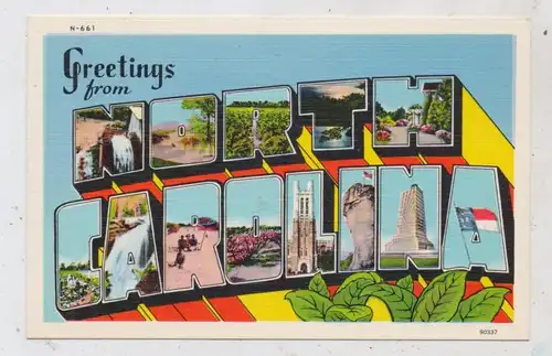 USA - NORTH CAROLINA, Greetings from...