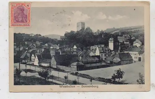 6200 WIESBADEN - SONNENBERG, 1922, Verlag Boogaart