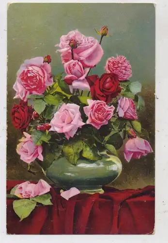 PHOTOCHROMIE - Verlag NENKE & OSTERMAIER, Blumenarrangement, Serie Q, # 589