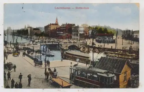 ZUID-HOLLAND - ROTTERDAM, Leuvehaven, Tram, animierte Szene