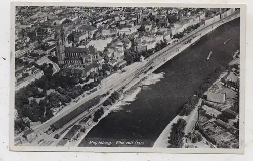 0-3000 MAGDEBURG, Elbe, Dom, Luftaufnahme, 1942