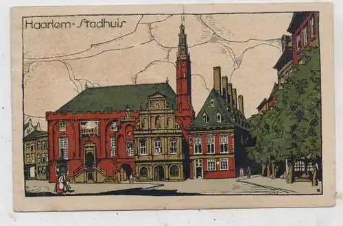 NOORD-HOLLAND - HAARLEM, Stadhuis, Steindruck 1926, Druckstelle