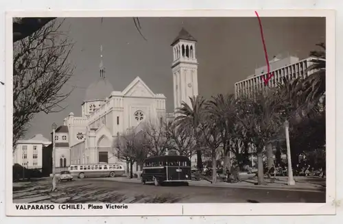 CHILE - VALPARAISO, Plaza  Victoria, 1959, Omnibus