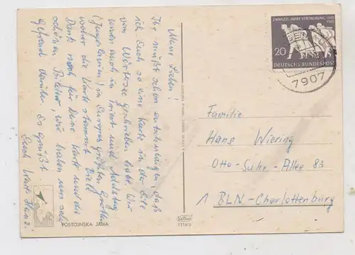 BUND - 1966, Michel 479, AK - Einzelfrankatur