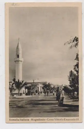 SOMALIA - MOGADISCHU / MOGADISCIO, Mosque, Corso Vittorio Emanuelle III