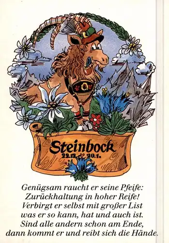 TIERKREISZEICHEN - STEINBOCK