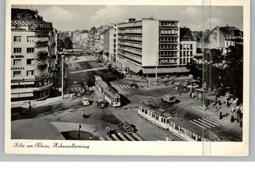 5000  KÖLN, Hohenzollernring, Oldtimer, 1953, belgische Militärpost