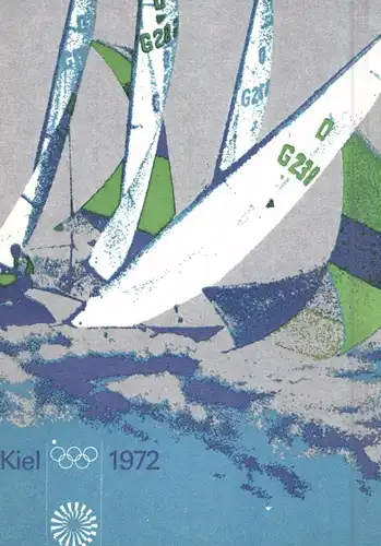 OLYMPIA 1972 KIEL, Segeln, Postermotiv