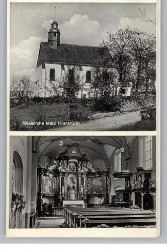 5401 MÜNSTERMAIFELD - MÖRZ, Filialkirche, Aussen- und Innenansicht, 1952