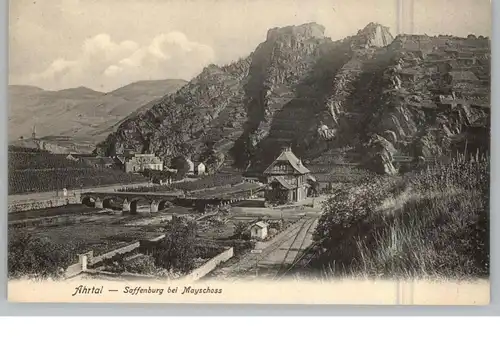 5486 ALTENAHR - MAYSCHOSS, Bahnhof, Saffenburg, Blick über die Ahr, Verlag Wipperling - Wuppertal