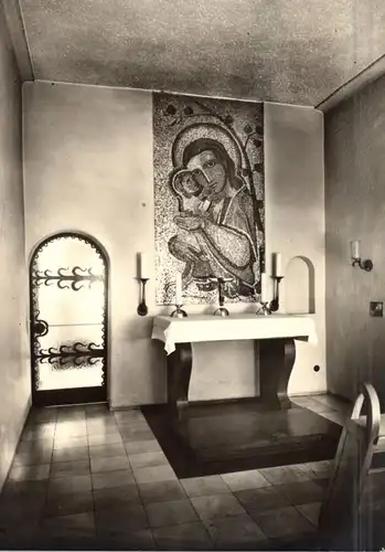 5000  KÖLN - LINDENTHAL, Krankenhauskapelle Hohenlind, Madonna von Hohenlind, Photo-AK