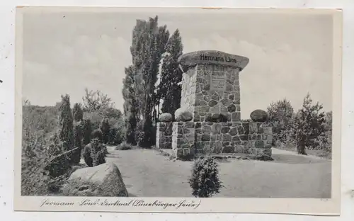 3030 WALSRODE - HONERDINGEN - TIETLINGEN, Hermann Löns  Denkmal, 30er Jahre