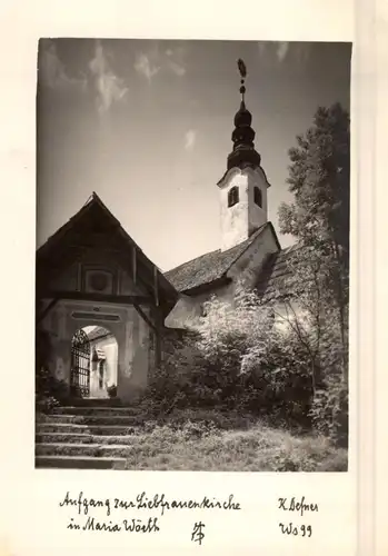 A 9082 MARIA WÖRTH, Aufgang zur Liebfrauenkirche, 1965