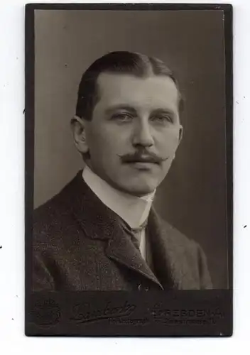 0-8000 DRESDEN, Hartphoto / CDV, Männerporträt, Photograph Lambertz