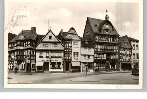 5488 ADENAU, Marktplatz, Frisör, Bäckerei / Cafe...1953