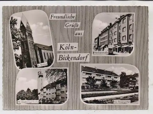 5000 KÖLN - BICKENDORF, Venloer Strasse, Kirchen, Rosengarten