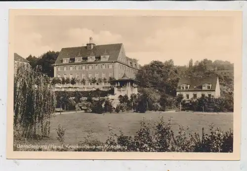 0-1800 BRANDENBURG, Krankenhaus am Rosenhag, 1951, Verlag Trinks & Co.