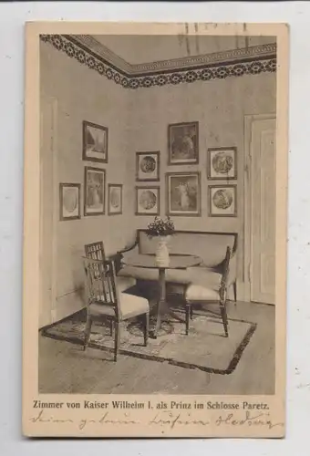0-1554 KETZIN - PARETZ, Schloß, Kaiserzimmer, 1929