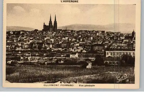 F 63000 CLERMONT - FERRAND, Vue generale