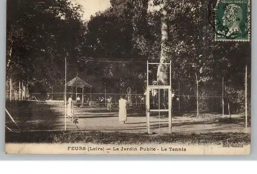 TENNIS - Feurs / F, Tennisplatz im Stadtgarten, 1926