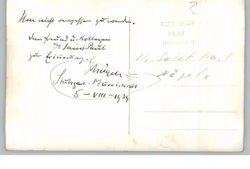 7157 MURRHARDT, Nägele - Haus 1939 mit Widmung Nägele für Dr. Saint Paul, Photo-AK