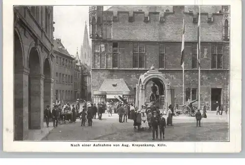 5000  KÖLN, GÜRZENICH, Der Kölsche Boor in Eisen, 1917 vor dem Gürzenich, Photo Kreyenkamp
