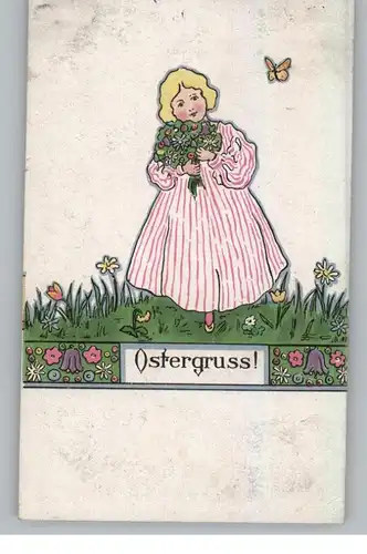 OSTERN - Mädchen auf der Blumenwiese, 1920