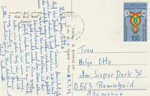 TUNESIE - SIDO BOU SAID, ESSO - Tankwagen