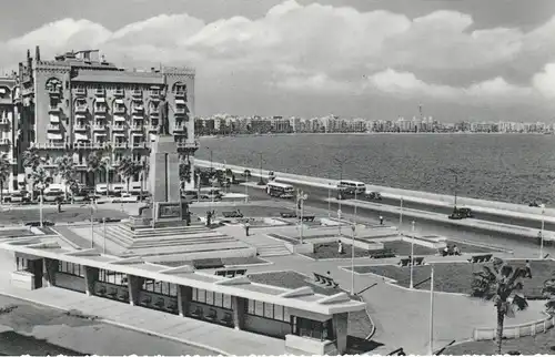 EGYPT - ALEXANDRIA, Saad Zaghloul Statue, Corniche