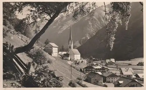 A 6450 SÖLDEN, Blick über den Ort, 1956