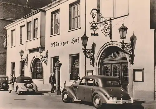 0-7000 LEIPZIG, Thüringer Hof, Oldtimer, 1961