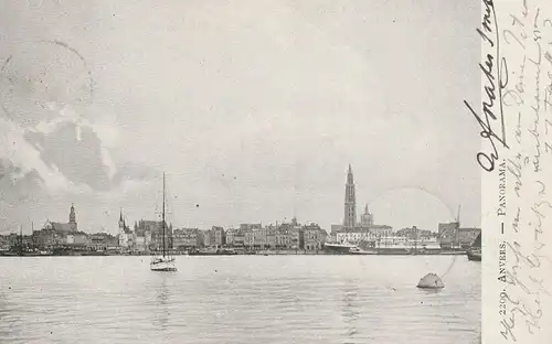 B 2000 ANTWERPEN, Panorama, 1905