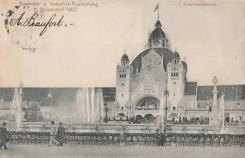 4000 DÜSSELDORF, EREIGNIS, Ausstellung 1902, Hauptindustriehalle
