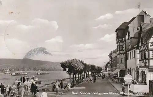 5484 BAD BREISIG - NIEDERBREISIG, Rheinpromenade, 1961