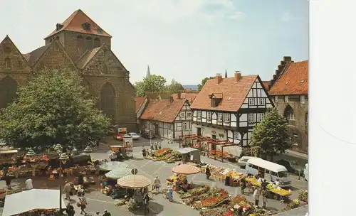 4950 MINDEN, Wochenmarkt an der Martinikirche