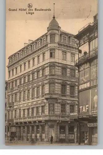 B 4000 LIEGE / LÜTTICH, Grand Hotel des Boulevards, 1927
