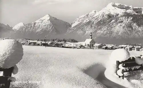 A 6235 REITH Im Alpbachtal, Blick über den Ort im Winter, 196...