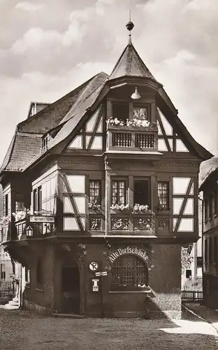 6220 RÜDESHEIM - ASSMANNSHAUSEN, Alte Dorfschänke, Königsbacher, Parkverbot, 1960