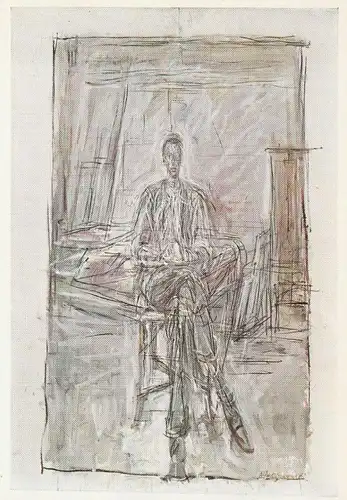 KÜNSTLER - ARTIST - ALBERTI GIOCOMETTI, "Seated Man", Tate Gallery