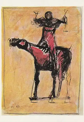 KÜNSTLER - ARTIST - MARINO MARINI, "Horse and Rider", Tate Gallery