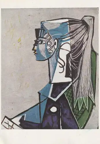 KÜNSTLER - ARTIST - PABLO PICASSO, "Portrait of a young woman"