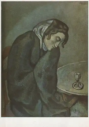 KÜNSTLER - ARTIST - PABLO PICASSO, "Absinthtrinkerin"