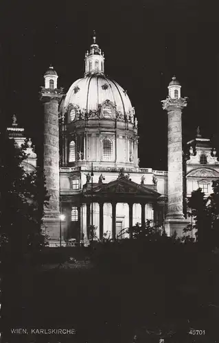 A 1000 WIEN, Karlskirche bei Nacht