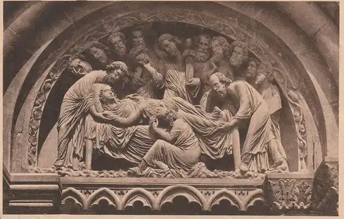 F 67000 STRASBOURG / STRASSBURG, Münster, Bogenfeld des südlichen Querschiffs, 1908