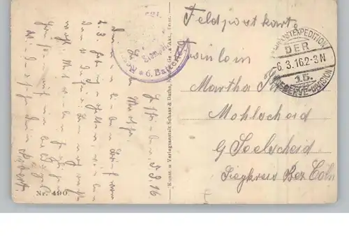 F 02000 CHEMIN-DES-DAMES - BRAYE-EN-LAONNOIS, Winterbergtunnel, 1916,deutsche Feldpost, Schaar & Dathe