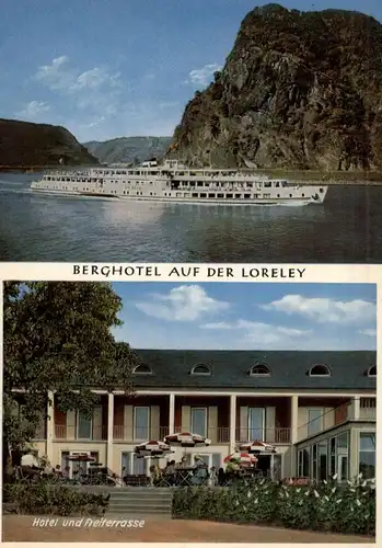 5422 LORELEY, Berghotel auf der Loreley, KD-Dampfer BERLIN
